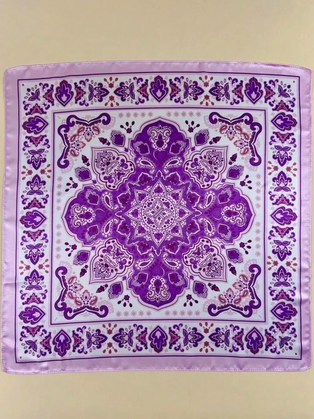Purple Paisley Scarf S158
